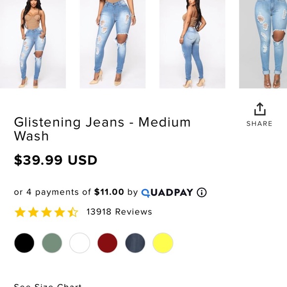 Fashion nova jeans - Picture 2 of 7